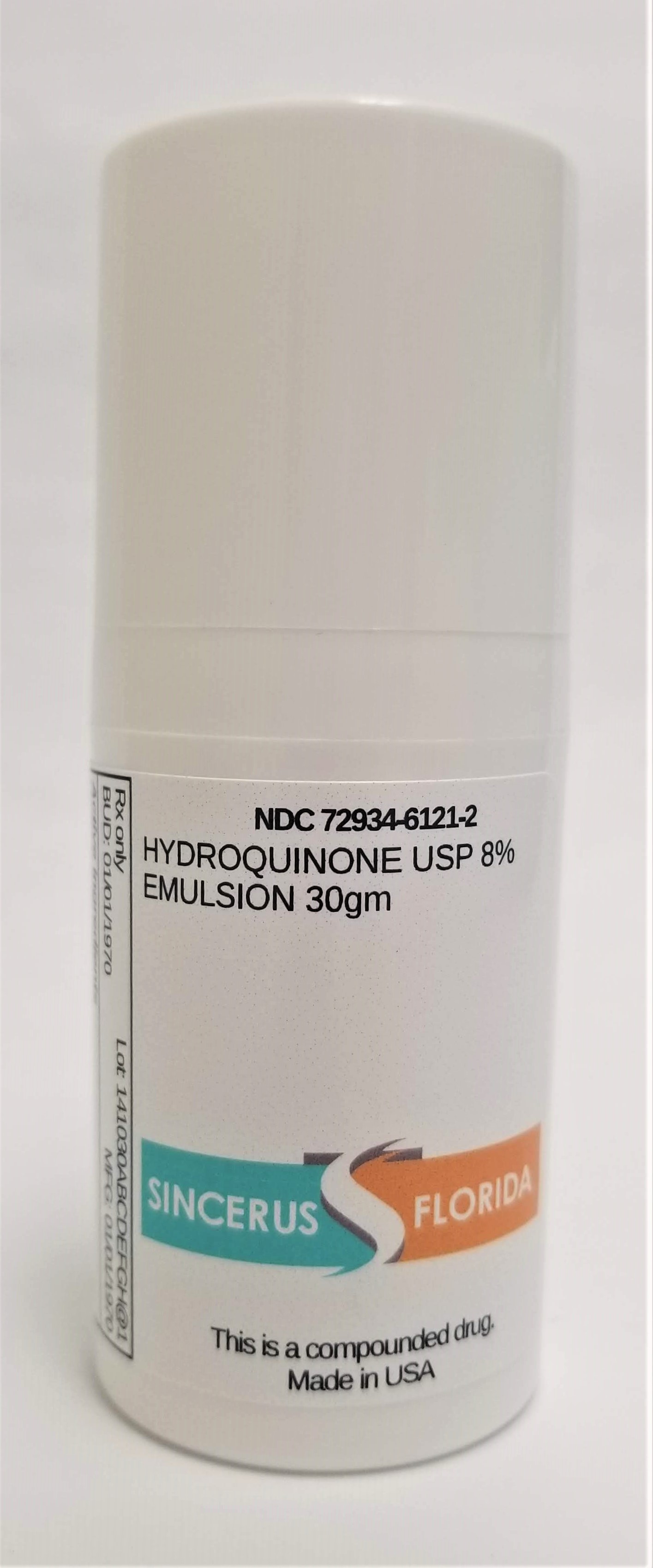 NDC 72934 6121 Hydroquinone  8 